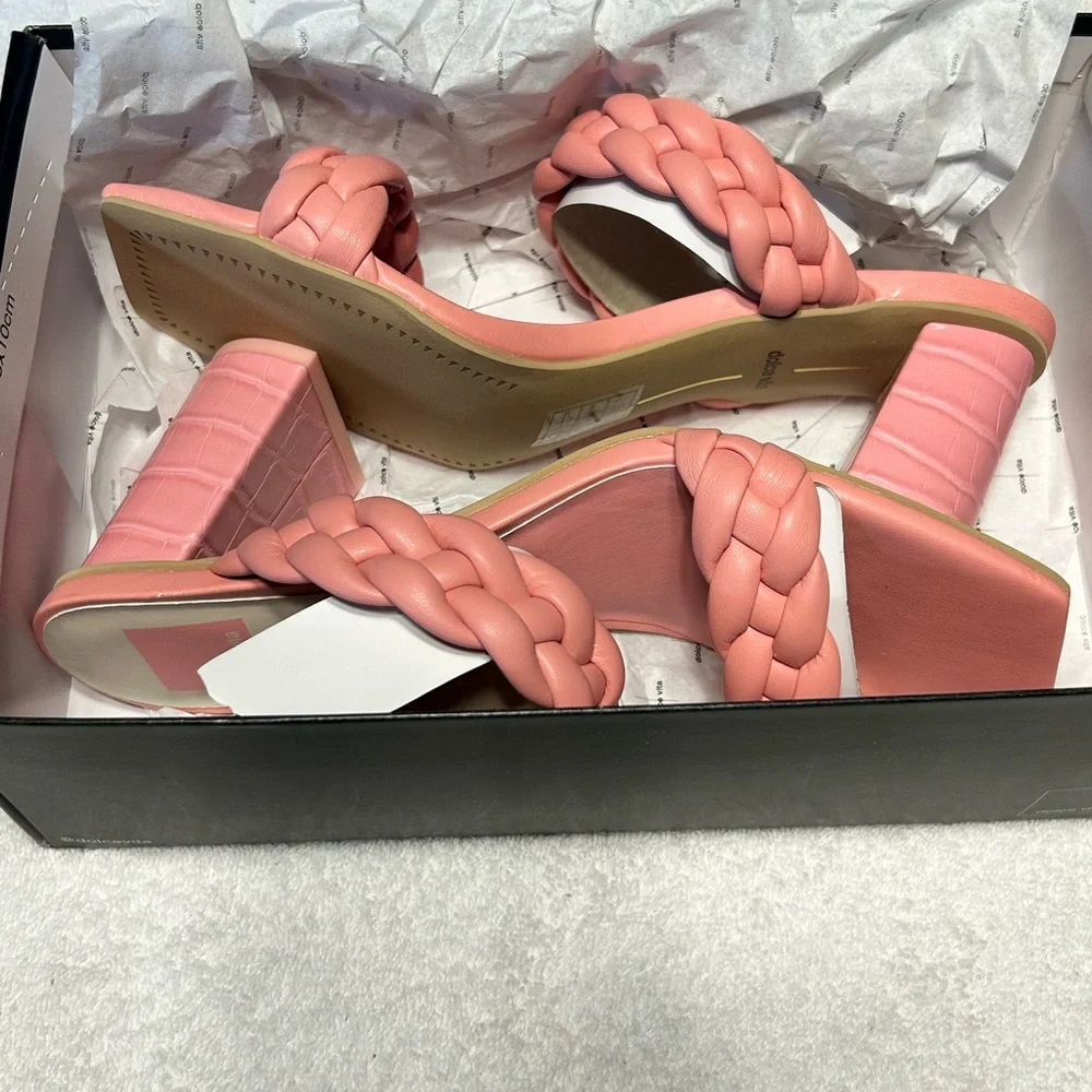 Dolce‎ Vita Women’s Pailey Pink Braided Heels Size 8.5 New In Box $65 - Picture 6 of 8
